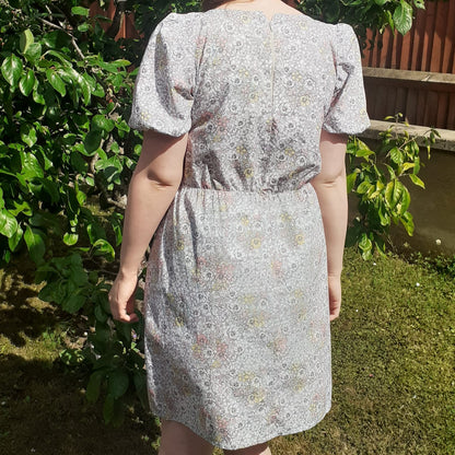 Puffed-sleeve Summer Dress